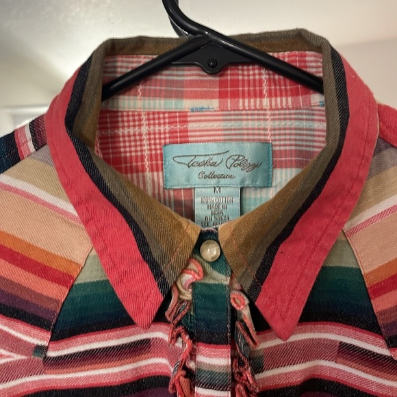 Multicolor Striped Shirt Dress from Tasha Pollozi. - Picture 3 of 4